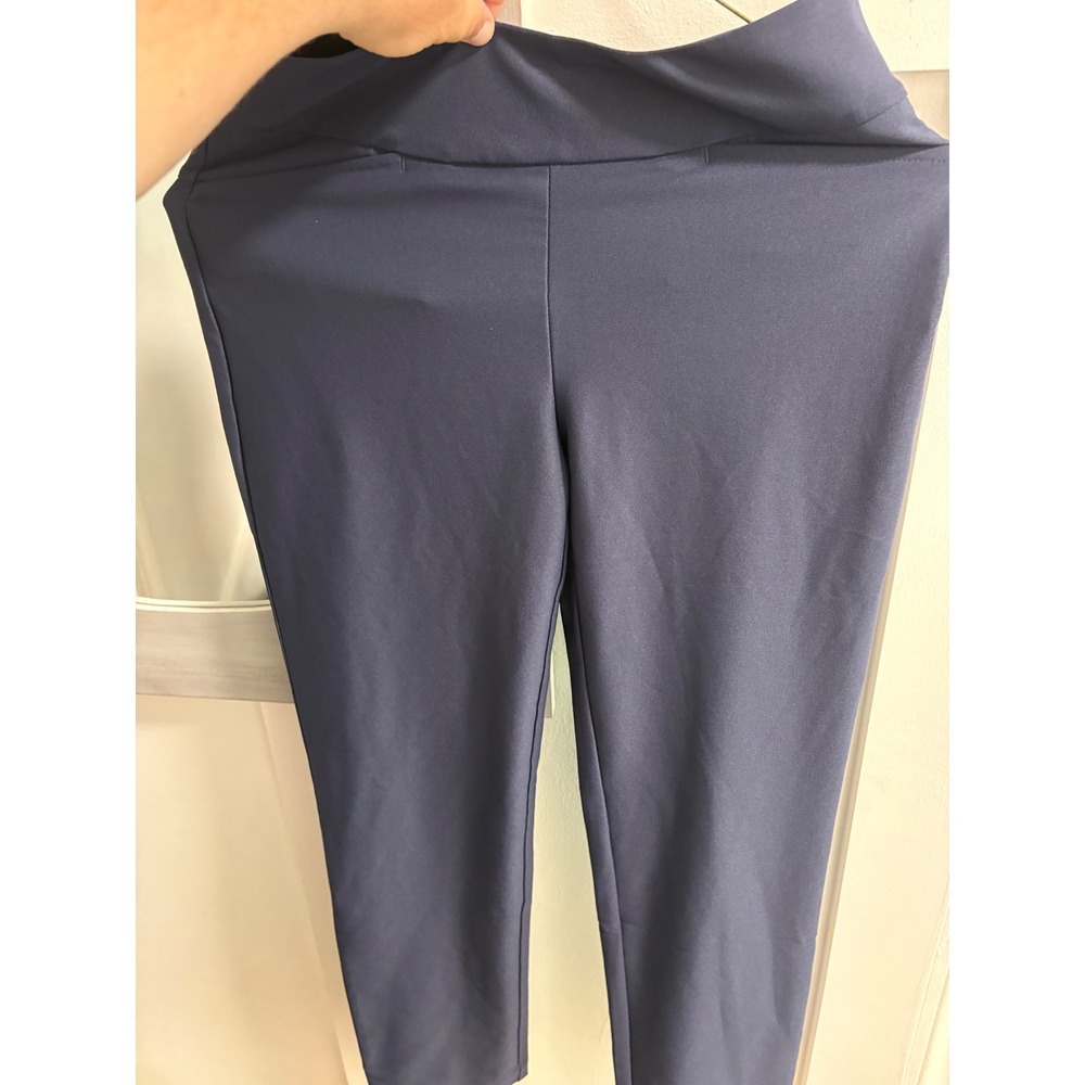 Acegolfs Womens Navy Blue Pull On Golf Pants Slim Leg Size Small